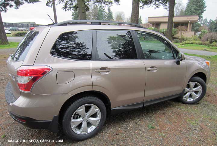 side view burnished bronze forester