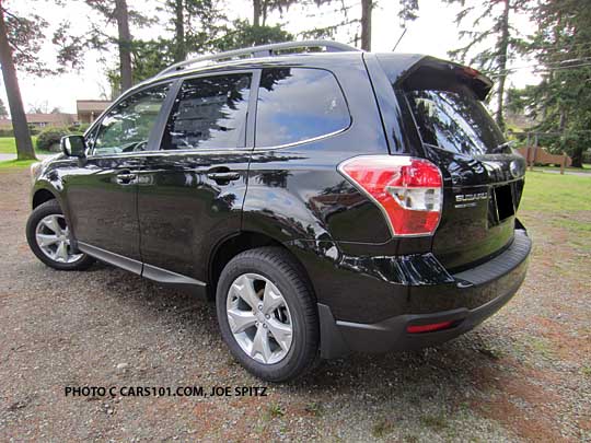 rear view black 2014 forester