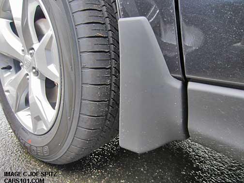 2014 forester, optional splash guard mud flap, front shown