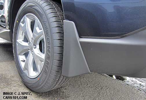 2016, 2015, 2014 optional subaru forester mud flap splash guard, rear shown