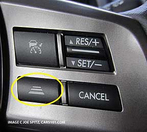 2014 forester touring with eyesight cruise control button