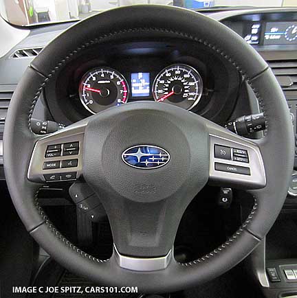 2014 subaru forester limited leather wrapped steering wheel