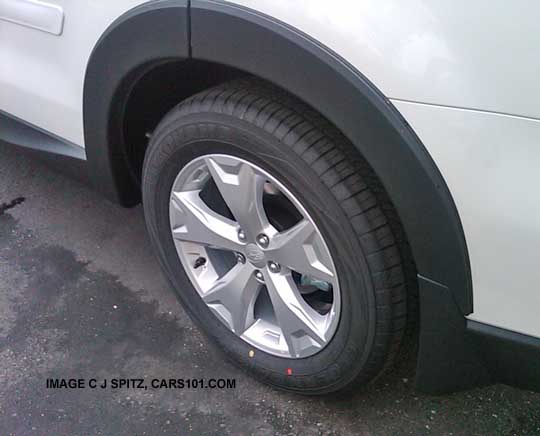 wheel arch fender moldings on a 2014 forester. available fall 2013