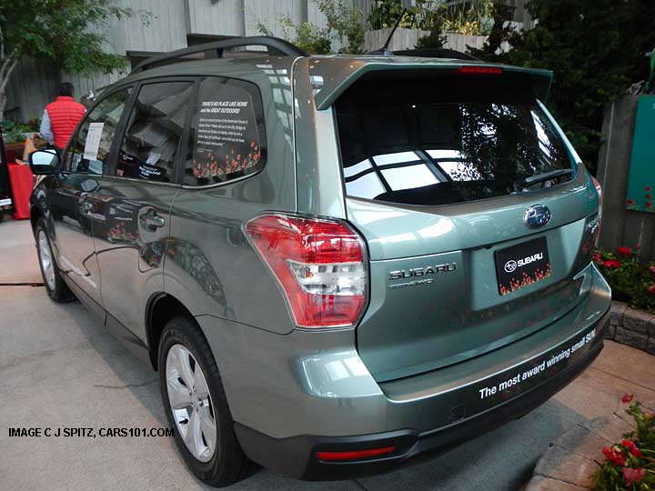 rear view 2014 forester touring with rear spoiler
