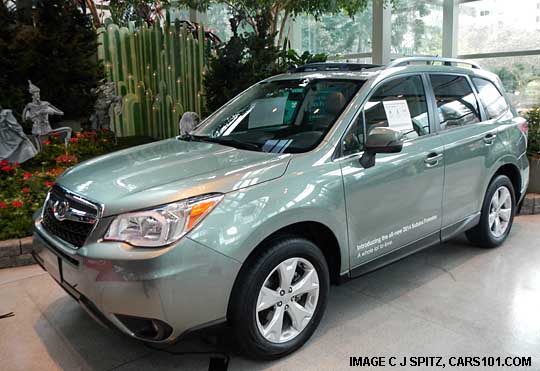 2014 subaru forester 2.5 touring, jasmine green color