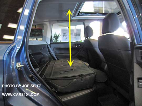 2015 Subaru Forester cargo floor to ceiling height. Hand measured