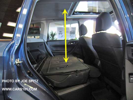 2015 Subaru Forester cargo floor
                    to ceiling height. Hand measured