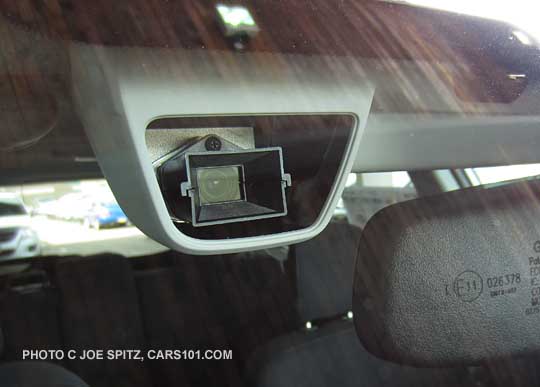 close-up of Subaru's optional eyesight camera