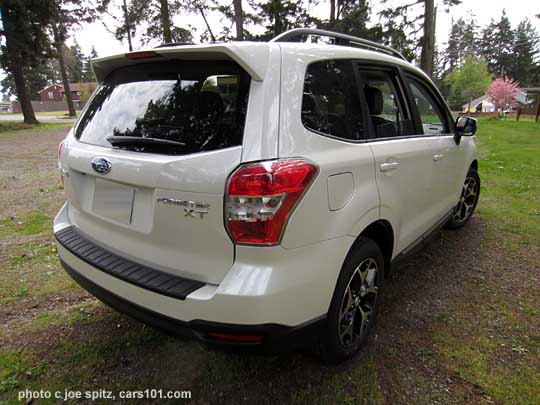 rear view of 2015 Forester 2.0XT Touring