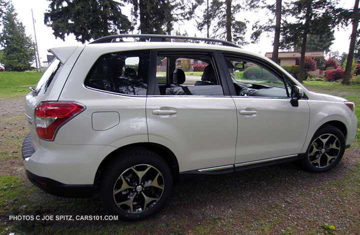 2015 Forester 2.0XT Touring side view, white shown