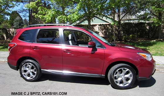 2015 Forester Touring with the new high luster 18" alloy and lower rocker panel chrome strip