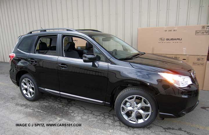2015 Forester 2.5 Touring with silver alloys and lower chrome accent trim