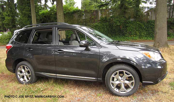 side view 2015 Forester 2.5 Touring, gray color