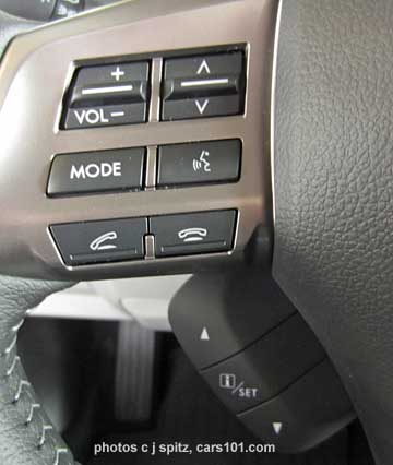 2015 Forester steering wheel, right side with audio, bluetooth controls