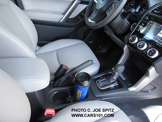 2016 Subaru Forester sliding center armrest on all except base 2.5i model