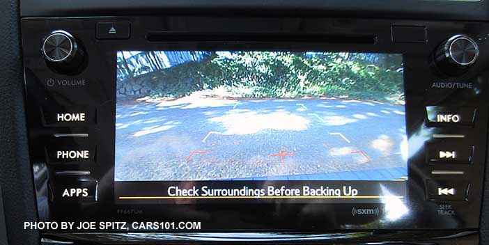 2016 Subaru Forester new 7" audio system with rear view backup camera display.