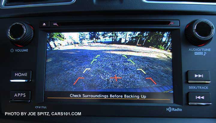 2016 Subaru Forester 2.5i model's 6.2" audio system rear view backup camera