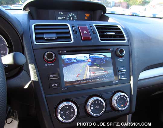 NEW 2016 Subaru Forester 6.2" audio system with rear view backup camera display on 2.5i base models