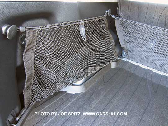 2016 Subaru Forester optional rear seatback and two side cargo nets