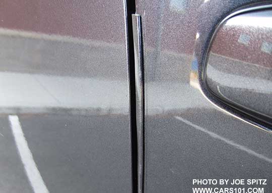 closeup of the 2016 Subaru Forester optional door edge guards