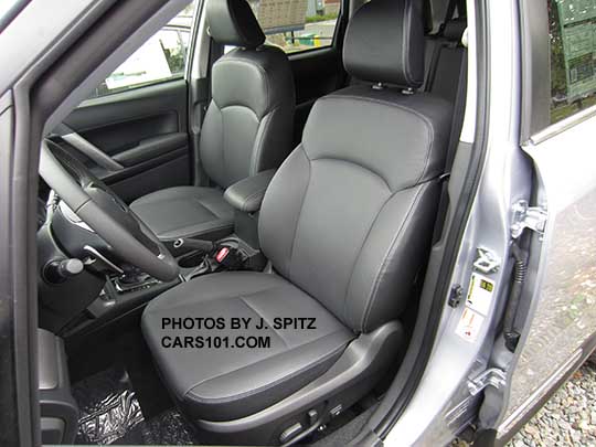 2016 Subaru Forester driver's seat, 2.0XT black leather shown