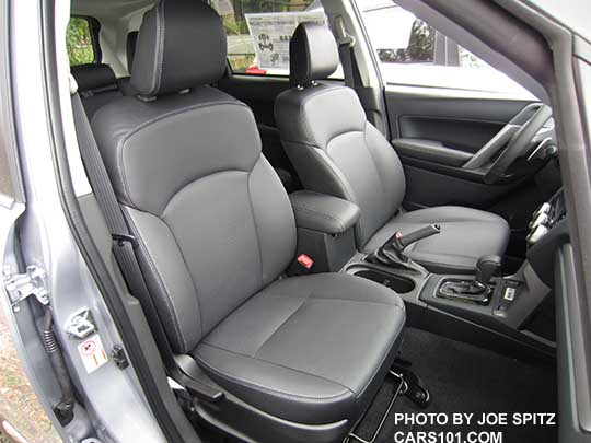 2016 Subaru Forester driver's seat, passenger side 2.0XT black leather shown