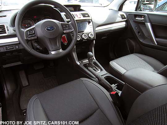 2016 Subaru Forester 2.0XT Premium black cloth interior
