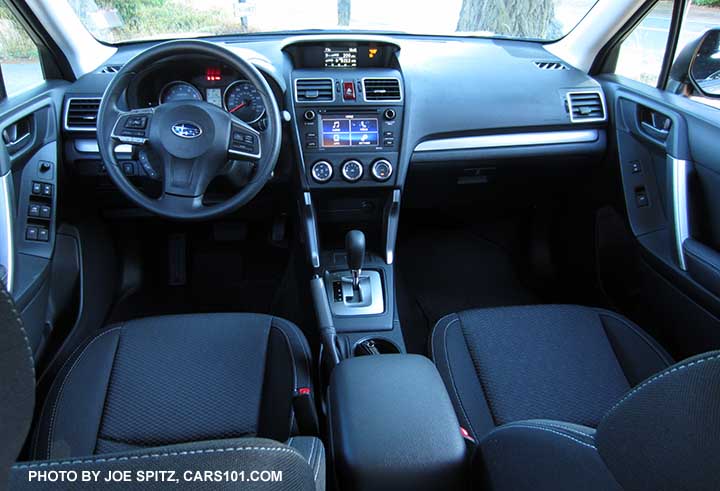 2016 Subaru Forester 2.5i base model black cloth interior