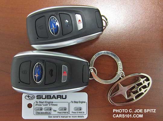 2016 Subaru Forester 2 keyless entry, pushbutton start fobs