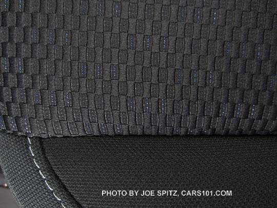 2016 Subaru Forester black cloth seating material