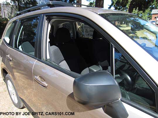 2016 Forester 2.5i unpainted black outside mirror. Burnished bronze color shown.