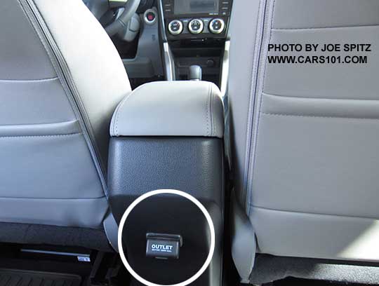 2016 Forester with optional 100w rear power outlet