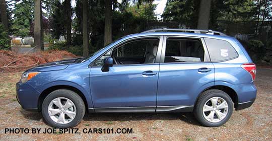 2016 Forester Premium, quartz blue shown