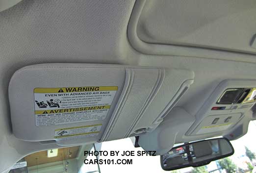 2016 Subaru Forester sunvisor with Eyesight