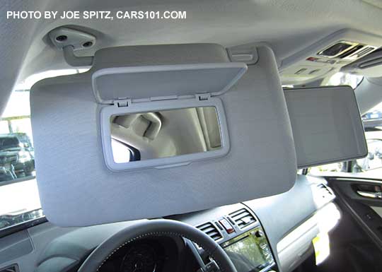 2016 Subaru Forester sunvisor vanity mirror with extension pulled out