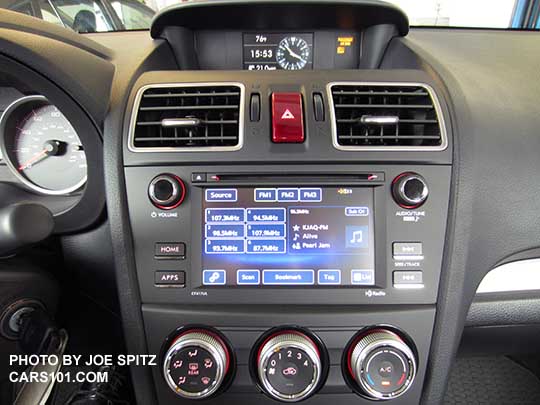 new for 2016 Subaru Forester- bright trim around the vents