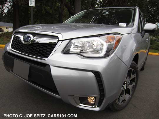 2016 Subaru Forester 2.0XT Touring front end, ice silver shown
