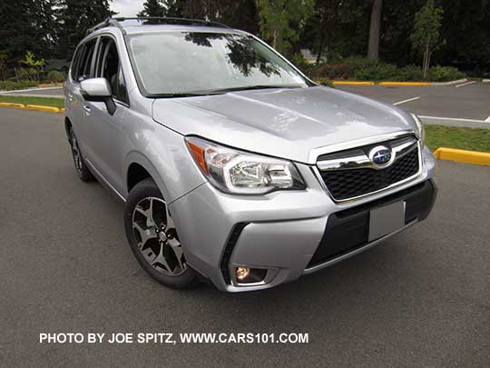 2016 Subaru Forester 2.0XT Touring front end, ice silver shown