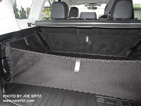 2018 and 2017
                  Subaru Forester optional cargo nets- by seatback, by
                  gate, and the 2 small side nets