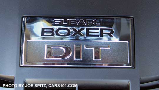 2018 and 2017 Subaru Forester 2.0XT DIT Direct Injection Turbo logo