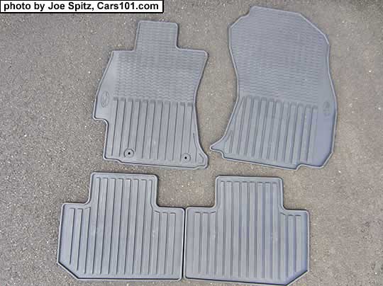 2018 and 2017 Subaru Forester optional set of 4 all weather rubber floor mats