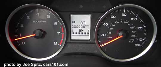 2017 Subaru Forester 2.5i and Premium dashboard gauges