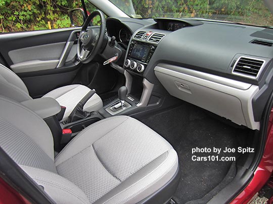 2018 and 2017 Subaru Forester interior