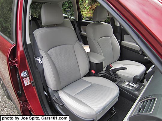 2018 and 2017 Subaru Forester interior