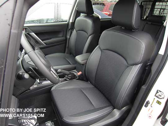 2018 and 2017 Forester 2.0XT Premium black cloth interior