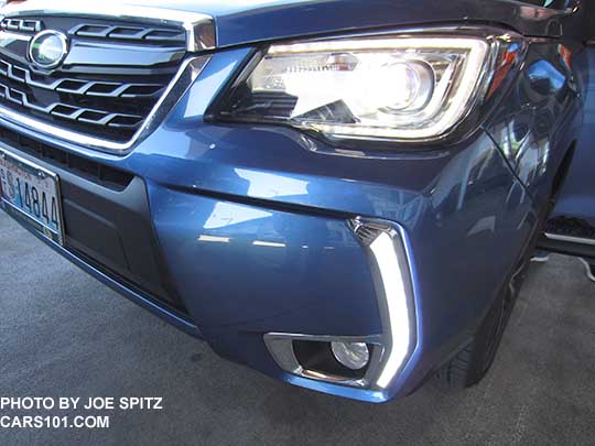 2017 Subaru Forester 2.0XT aftermarket LED light strip, daytime running lights or fog lights. This is not a Subaru authorized accessory