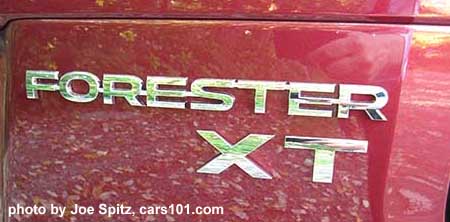 2017 Subaru Forester XT rear XT logo