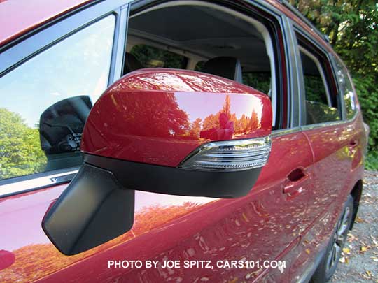 2018 and 2017 Subaru Forester Touring body colored outside mirror with integrated turn signal