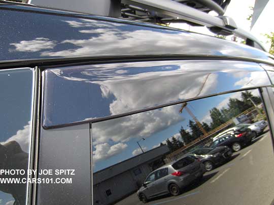 2018 and 2017 Subaru Forester optional side window deflectors