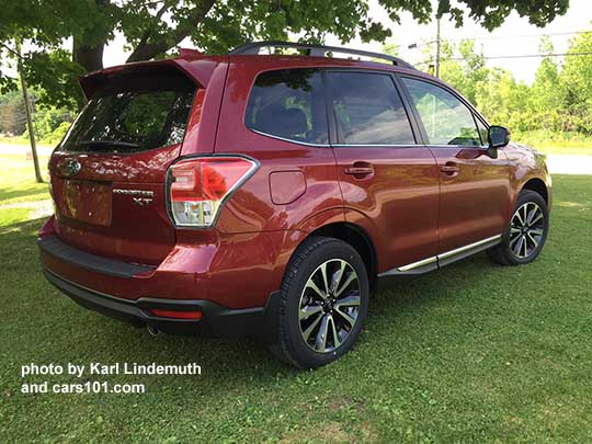 2017 Subaru Forester Touring, venetian red 2.0XT model shown